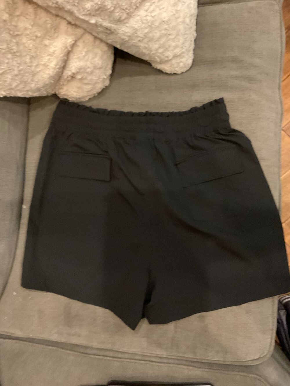 Mono B Athletic Shorts Black Size 2XL Nylon Smocked Waist - Picture 4 of 4